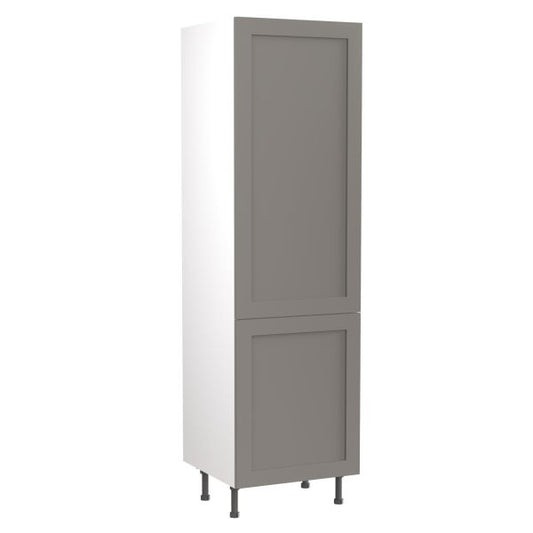 Kitchen Kit Flatpack Shaker Ultra Matt Dust Grey 600 Tall Unit Fridge&Freezer 70/30 - FKKH0822