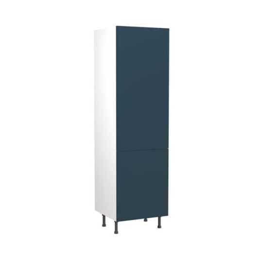 Kitchen Kit Flatpack Slab Ultra Matt Indigo Blue 600 Tall Unit Fridge&Freezer 70/30 - FKKF1322