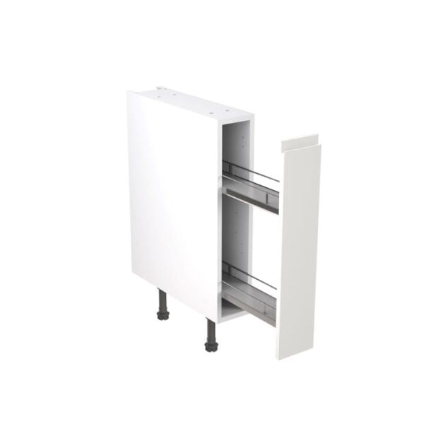 Kitchen Kit Flatpack J Pull Super Gloss White 150 Base Unit With Pull-Out - FKKJ0051