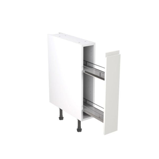 Kitchen Kit Flatpack J Pull Super Gloss White 150 Base Unit With Pull-Out - FKKJ0051