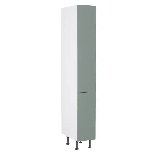 Kitchen Kit Flatpack Slab Ultra Matt Sage Green 300 Tall Unit Larder - FKKF1152