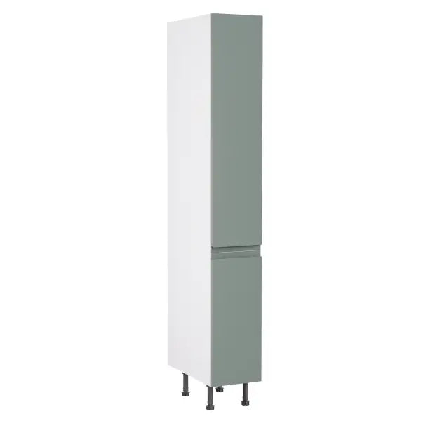 Kitchen Kit Flatpack J Pull Ultra Matt Sage Green 300 Tall Unit With Pull-Out - FKKJ1153