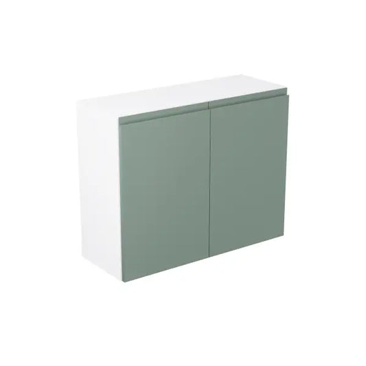 Kitchen Kit Flatpack J-Pull Matt Sage Green 900 Wall Kitchen Cabinet - FKKJ1172