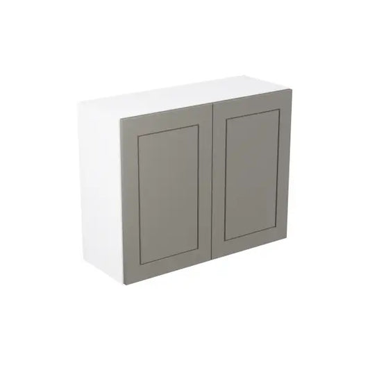 Kitchen Kit Flatpack Shaker Matt Dust Grey 900 Wall Kitchen Cabinet - FKKH0872